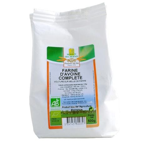 MOULIN DES MOINES FARINE D'AVOINE COMPLETE 500 G