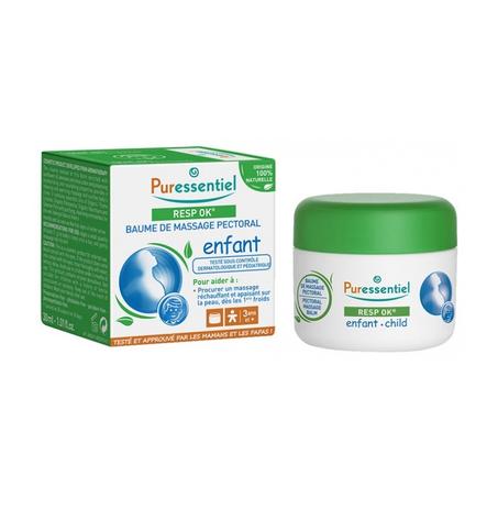 PURESSENTIEL RESP OK BAUME DE MASSAGE PECTORAL ENFANT 60 ML