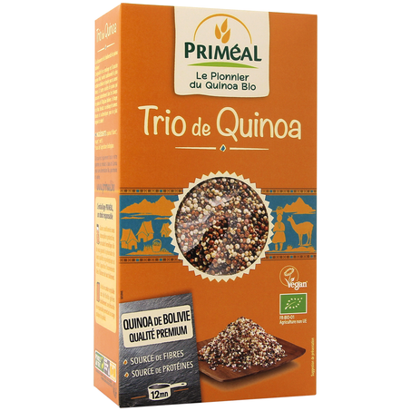PRIMEAL TRIO DE QUINOA 500 G (BLANC, ROUGE ET NOIR)