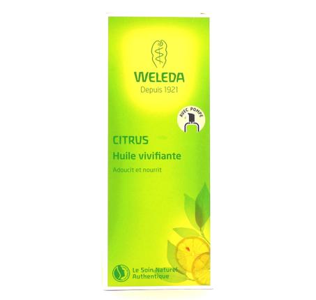 WELEDA HUILE VIVIFIANTE AU  CITRUS BIO  100ML