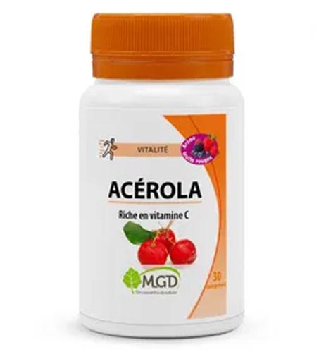 MGD ACEROLA VITAMINE C A CROQUER 30 COMPRIMES