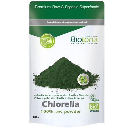 Biotona Chlorella 100% Raw Powder Bio 200g
