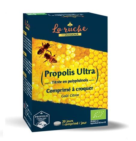 Propolis a croquer Bio - Tube 20 comprimes Dietaroma