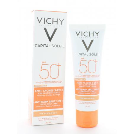Vichy Capital Soleil Soin anti-taches teinté 3-en-1 SPF 50+ – 50 ml