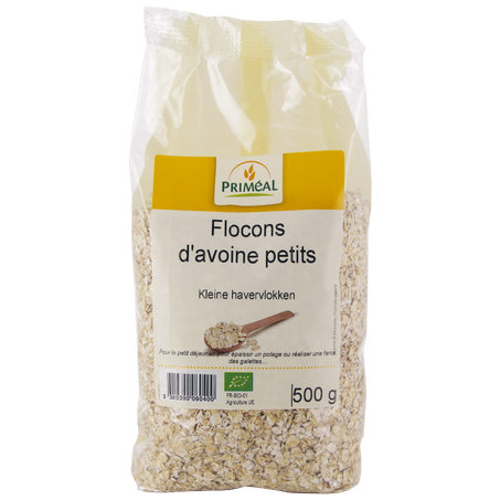 PRIMEAL FLOCONS D'AVOINE PETITS, BIO, 500G