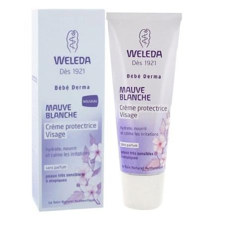 WELEDA BÉBÉ CRÈME PROTECTRICE VISAGE À LA MAUVE BLANCHE BIO 50ML