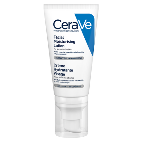 CREME HYDRATANTE VISAGE PEAUX NORMALES A SECHES 52ML CERAVE