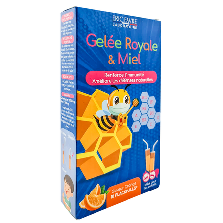 ERIC FAVRE GELÉE ROYALE ET MIEL 10 AMPOULES