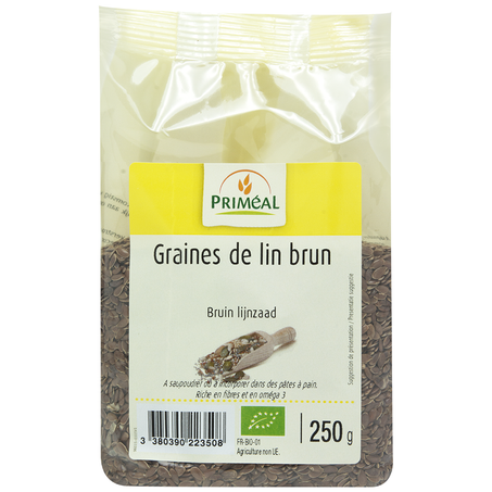 PRIMEAL Graine de lin brun 250G