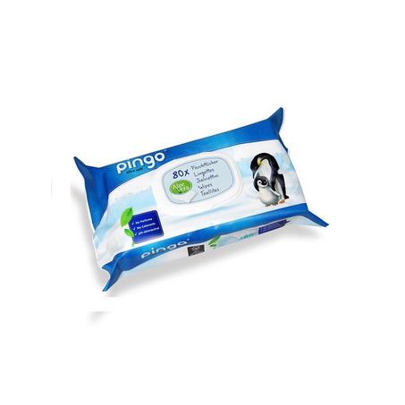 PINGO LINGETTES ULTRA SOFT À L'ALOÉ VERA - SANS PARFUM - PAQUET DE 80