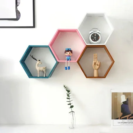 رف ديكور خلية النحل عالي الجودة + التوصيل بالمجان