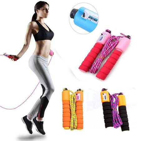 تخطي حبل رياضي إيفا تخطي حبل مع حزام عداد رقمي