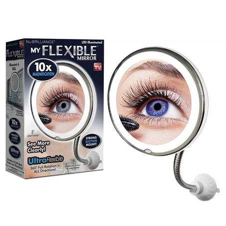 مرآة LED مكبرة X10