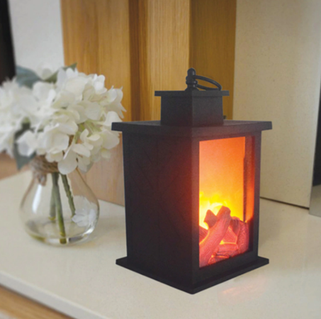 Cheminée décorative avec effet flamme réaliste