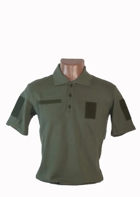 Футболка поло Олива под погоны