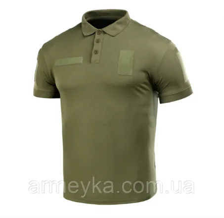 ПОТООТВОДЯЩАЯ ФУТБОЛКА-POLO COOLMAX ВСУ/НГУ, ОЛИВА. UA.