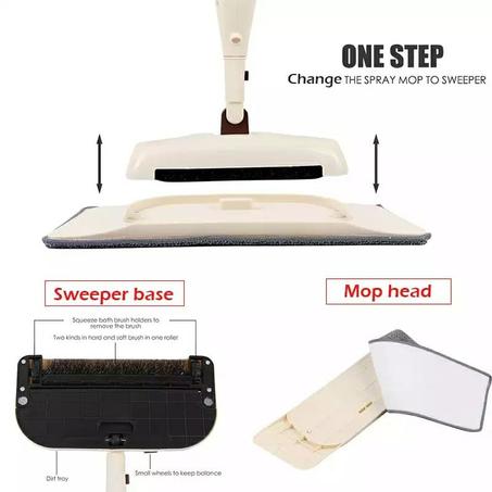 3-in-1 Spray Mop And Sweeper Regular
