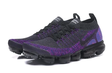 Nike Air VaporMax Flyknit 2 Dark Grey Purple  Running Shoe