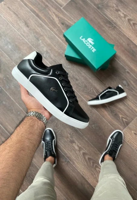 Graduate Leather Metallic Detailing Trainers
