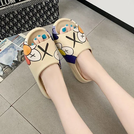 Kaws Slipper Men Women Slide Bone