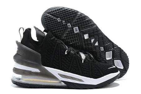 Nike LeBron 18 Black/White Basketball Shoes