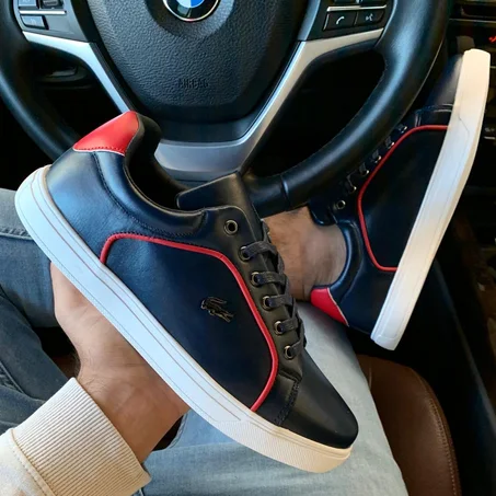 Graduate Leather Metallic Detailing Trainers