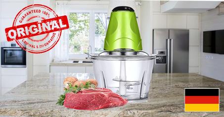 HACHOIR ÉLECTRIQUE À VIANDE FRUITS ET LÉGUMES AVEC BOL EN VERRE 2L - مفرمة اللحم الكهربائية والخضروات مع وعاء زجاجي سعة 2 لتر