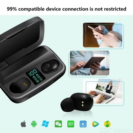 Ecouteurs A10S Stéréo Bluetooth 5.0 tactile sans fil pour IOS Et Android