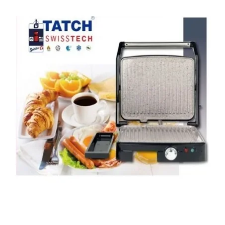 PANINI GRILL Sandwich Maker avec Revêtement Antiadhésif - S'ouvre à 180°  من كرانيت