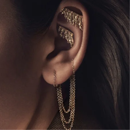 Des boucles d'oreilles