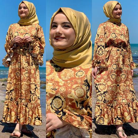 فستان انيق ذهبي -- Robe dorée élégante