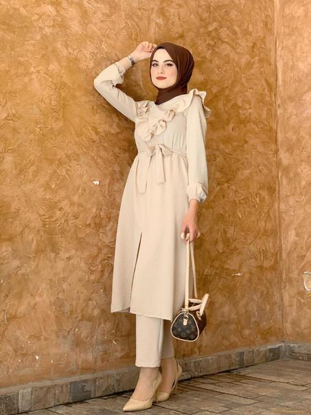 طقم انيق بحزام -- Ensemble chic avec ceinture