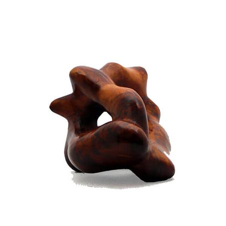 8" Abstract Sculpture - Carnival Mask - in Thuya Root