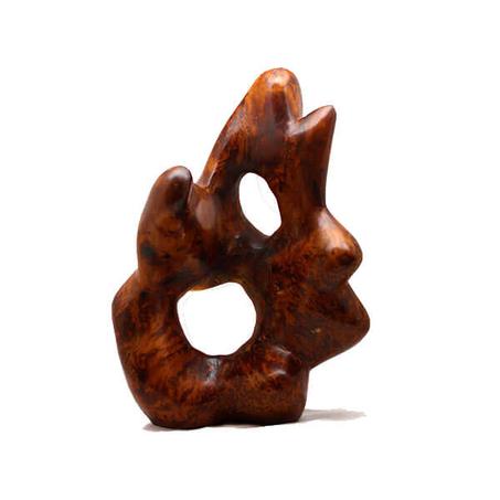 17" Abstract Sculpture - PEACE - in Thuya Root