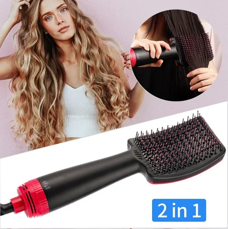 Hair Dryer Hot Air Brush Comb Individual Curls