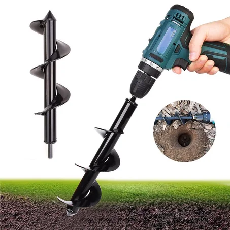 Garden spiral drill bit