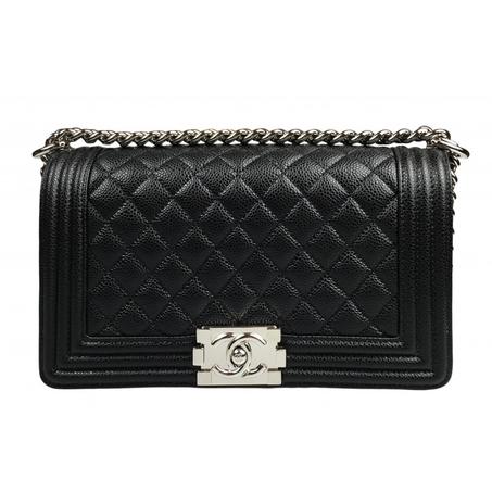 SAC CHANEL BOY CAVIAR NOIR NEW MEDIUM