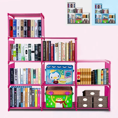 Bibliothèque réglable de stockage PRATIQUE