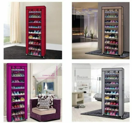 10 couche 9 Grille étagère à chaussures étagère Rangement Placard Organisateur Armoire Portable Guerre Américain