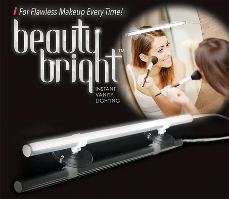 Éclairage instantané de vanité de beauté, lumière de miroir de LED dimmable, lumières de vanité portatives - LED TrueLight de lumière directe du soleil - BEBR-MC6