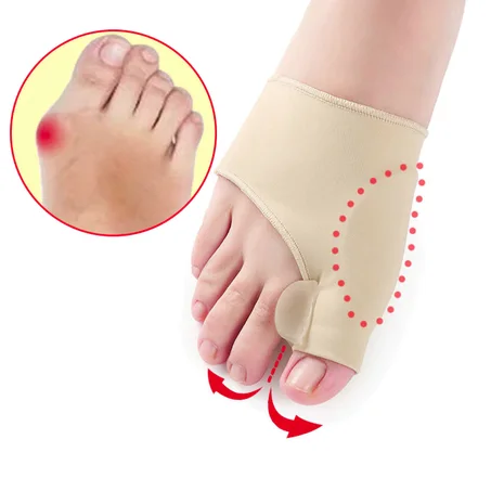 9Pcs Foot Care Bunion Corrector Gel Pad Stretcher Nylon Hallux Valgus Protector Guard Toe Separator Orthopedic Pedicure Socks