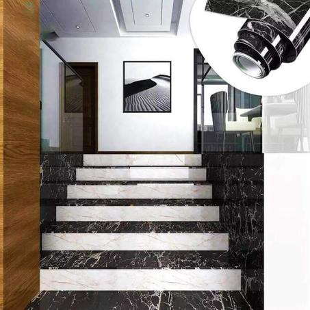 لاصق زخرفي رخامي ذاتي اللصق + مقاوم للماء و الحرارة