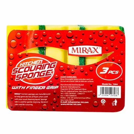 ميراكس اسفنجة مطبخ بحمالة الأصابع 3ق
