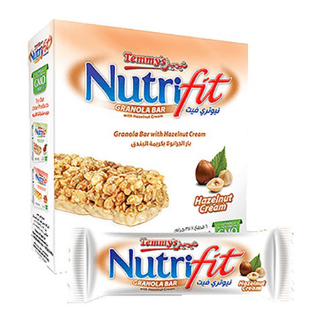 تيمز نيوتري فيت بار جرانولا بكريمة البندق 12عبوة
