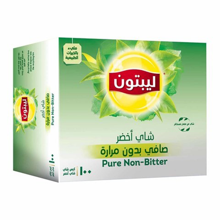 ليبتون شاي أخضر صافي 100فتلة
