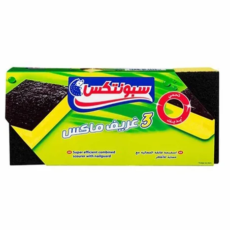 سبونتكس اسفنجة تنظيف حامية للاظافر 3ق