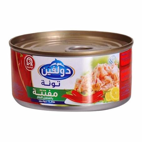 دولفين تونة مفتتة حارة 170جم