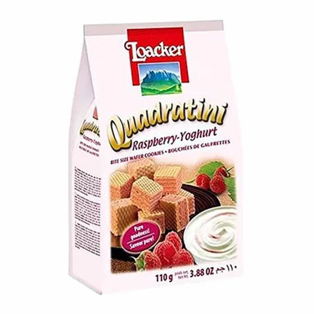 ويفر ميني لواكر كوادراتيني بكريمة التوت والزبادي 110جم