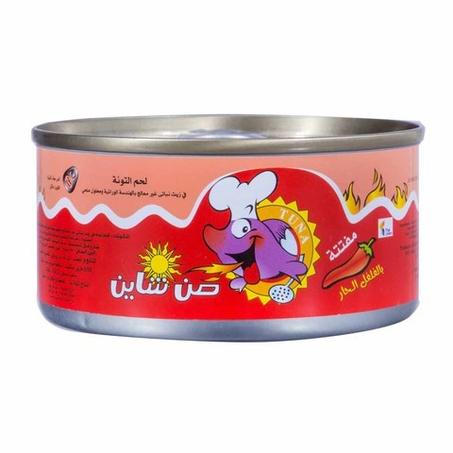 صن شاين تونة مفتتة بالشطة 170مج