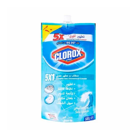كلوركس منظف ومطهر منزلي 5*1 بنسيم البحر 400مل